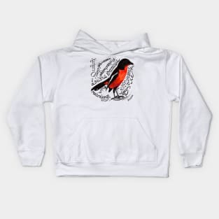 Crimson-breasted Gonolek, Rooiborslaksman Kids Hoodie